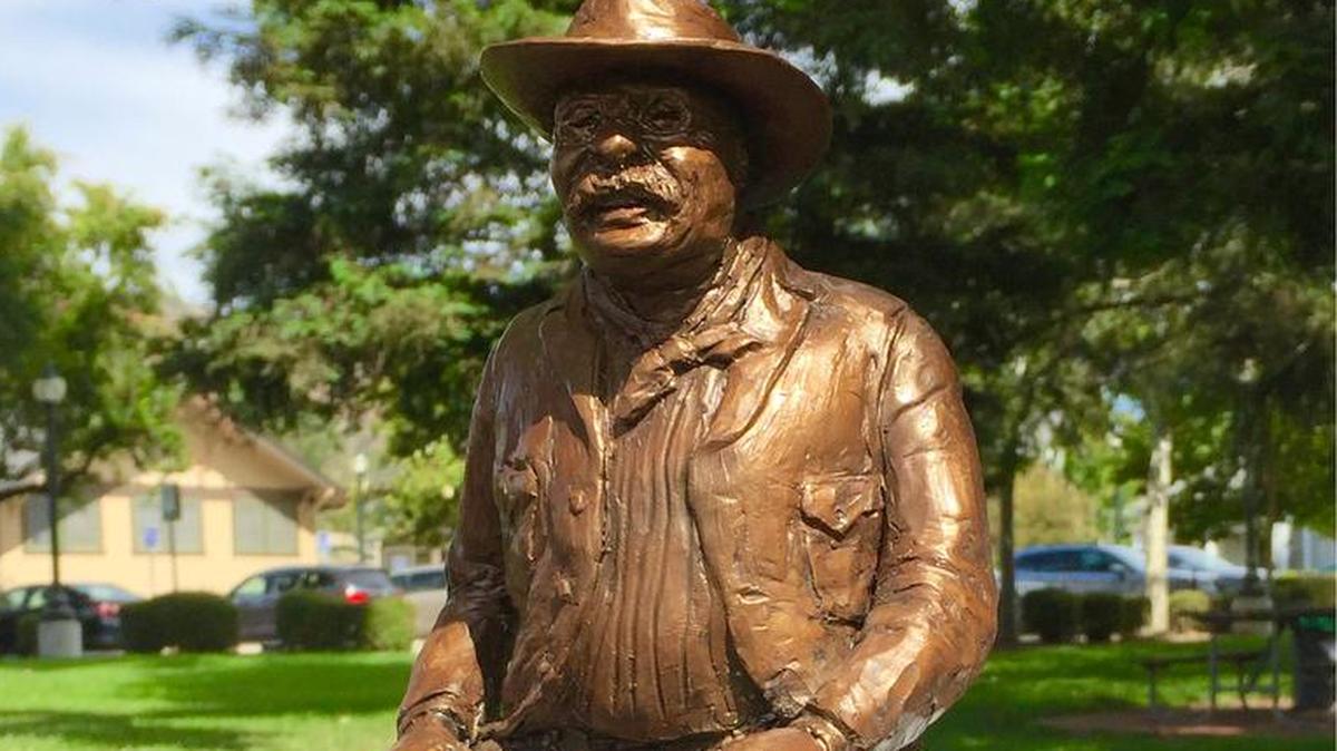 A model of Paula Zima’s Theodore Roosevelt statue proposed for Mitchell Park in San Luis Obispo.