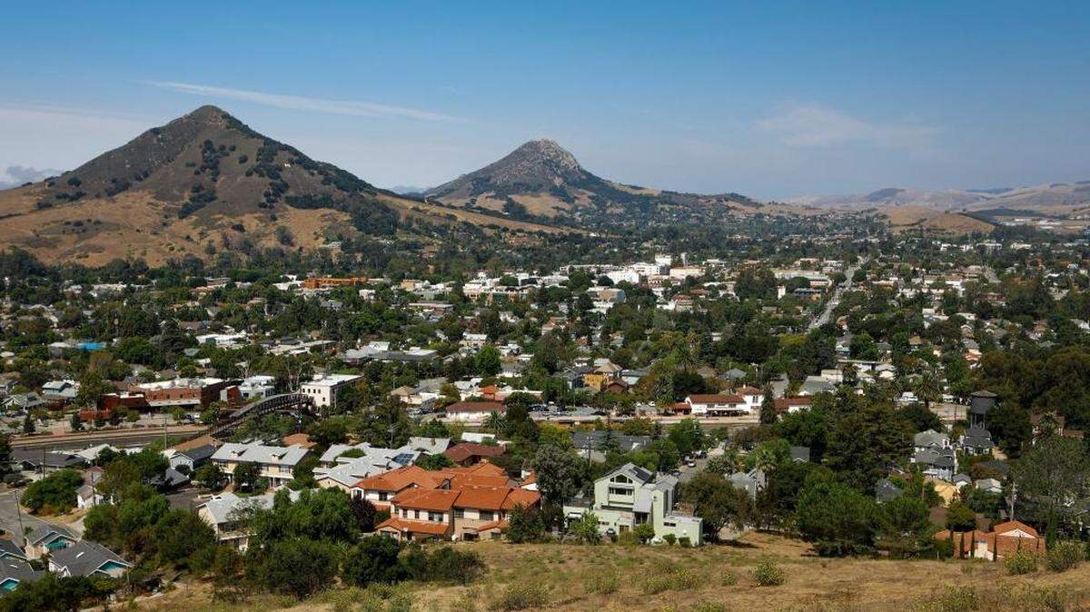 View of San Luis Obispo from Terrace Hill.