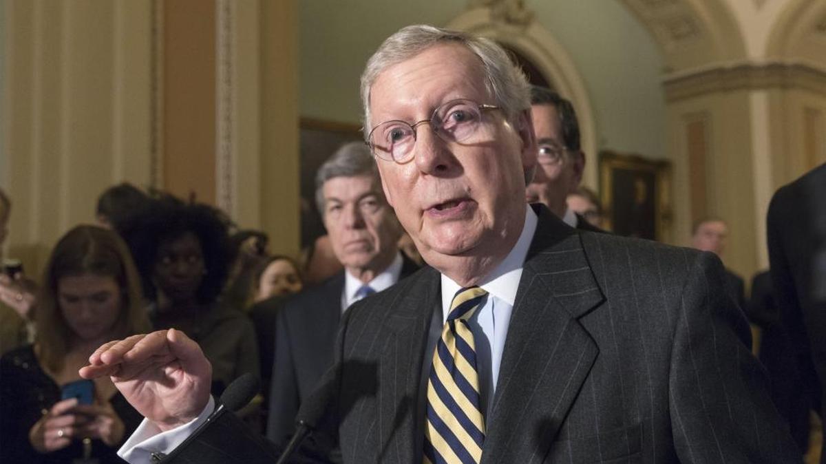 Senate Majority Leader Mitch McConnell of Ky., on Tuesday, March 8, 2016.