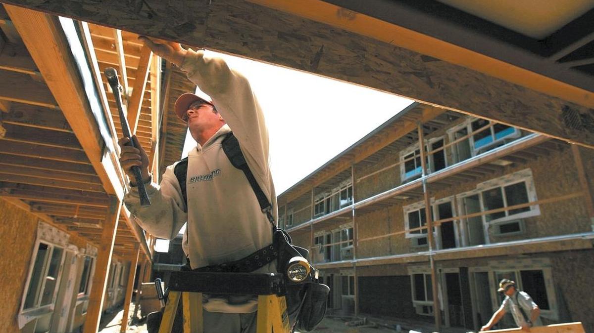 Affordable housing under construction in 2007.