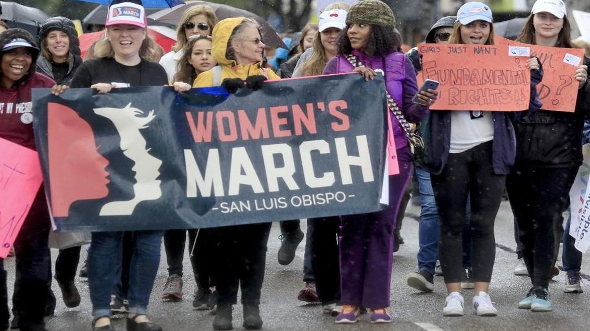 More than 7,000 people marched in downtown San Luis Obispo on Jan. 21, 2017.