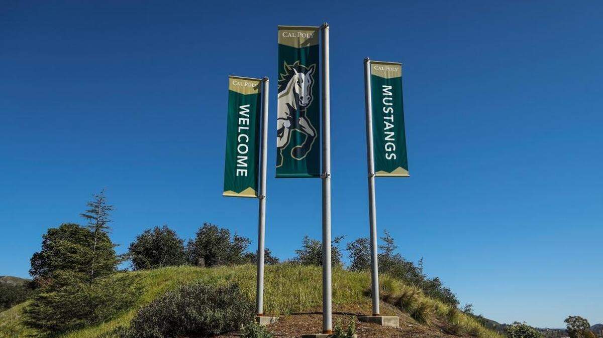Cal Poly’s Highland Drive entrance in San Luis Obispo, California.