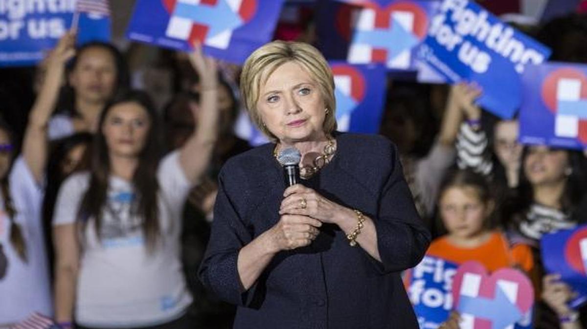 Hillary Clinton speaks at a campaign event in San Francisco, May 26, 2016.