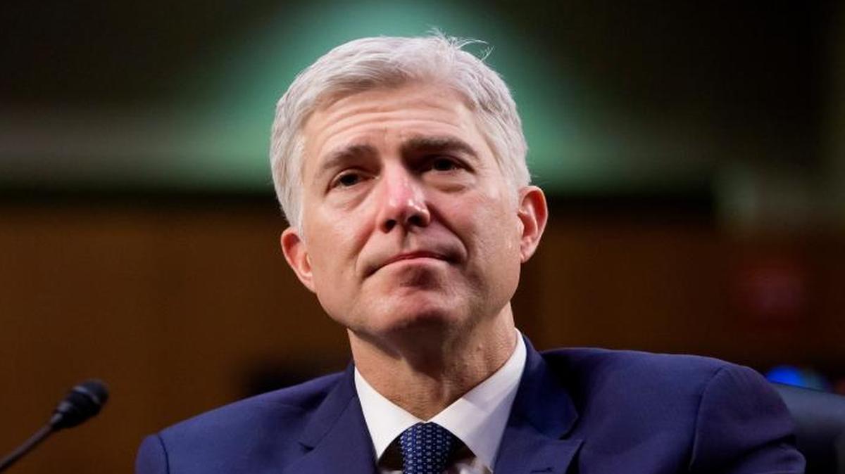 Neil Gorsuch, President Donald Trump’s nominee for the Supreme Court, while testifying on the third day of his confirmation hearing before the Senate Judiciary Committee on Capitol Hill, in Washington, D.C., on March 22, 2017.