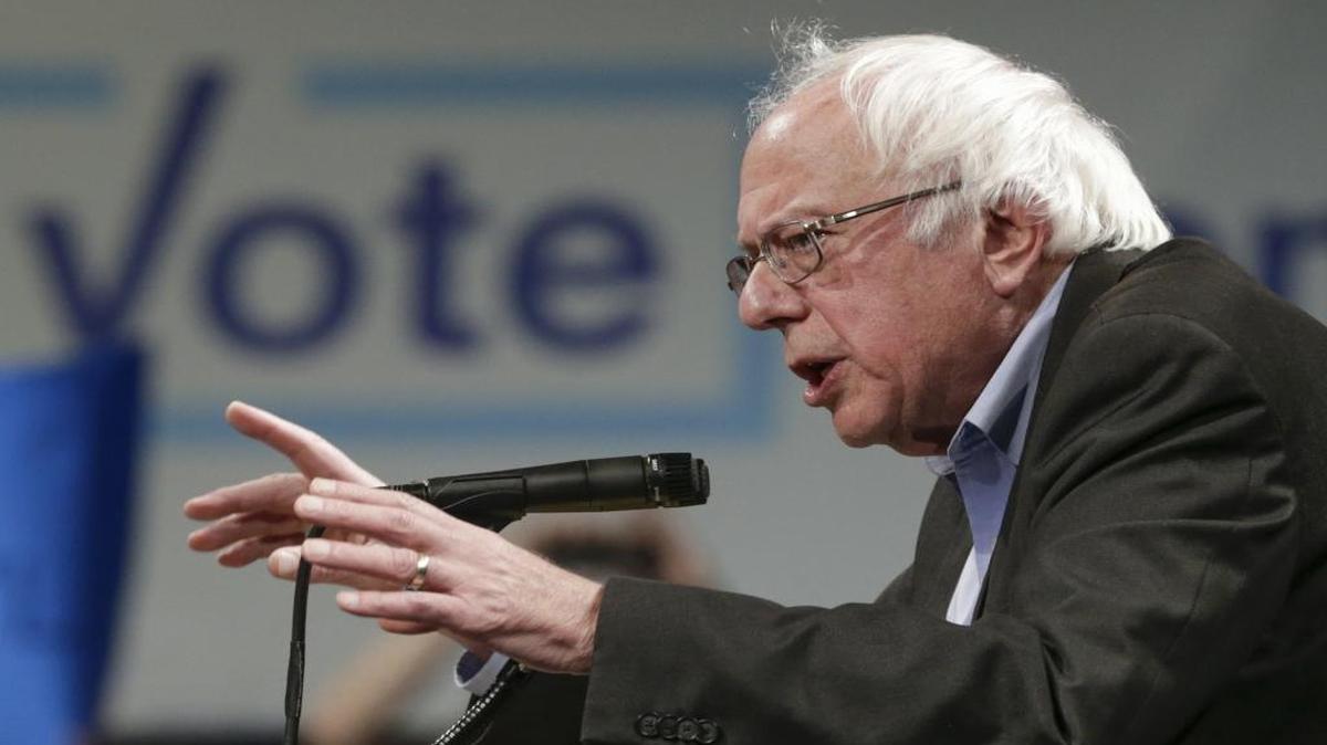 Sen. Bernie Sanders, I-Vt. speaks in Omaha, Neb., on Nov. 4.