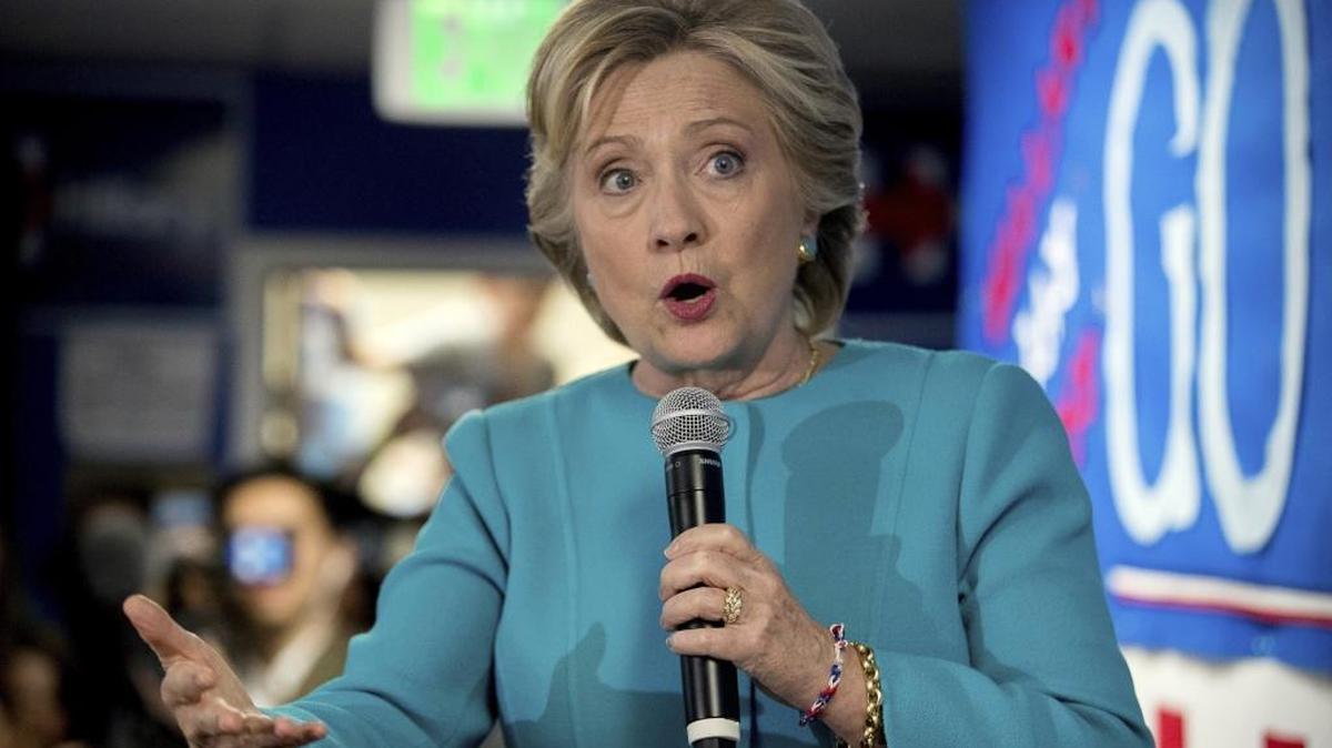 Democratic presidential candidate Hillary Clinton.