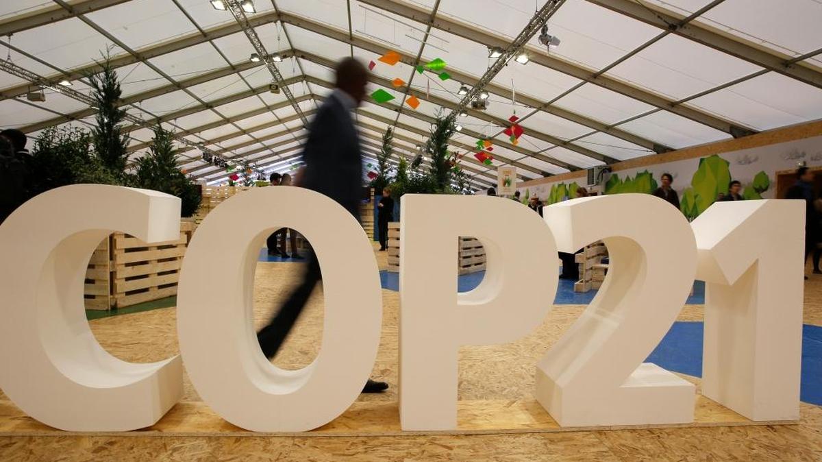 A man visits the Climate Generations Areas, part of the COP21, the U.N. Climate Change Conference, on Dec. 1, 2015 in Le Bourget, north of Paris.