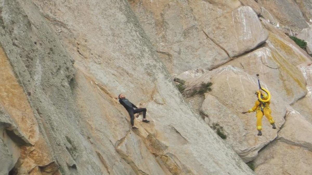Michael John Paul Banks climbed Morro Rock on Thursday to propose to his girlfriend via FaceTime, but Banks became stuck and was rescued by a CHP helicopter.