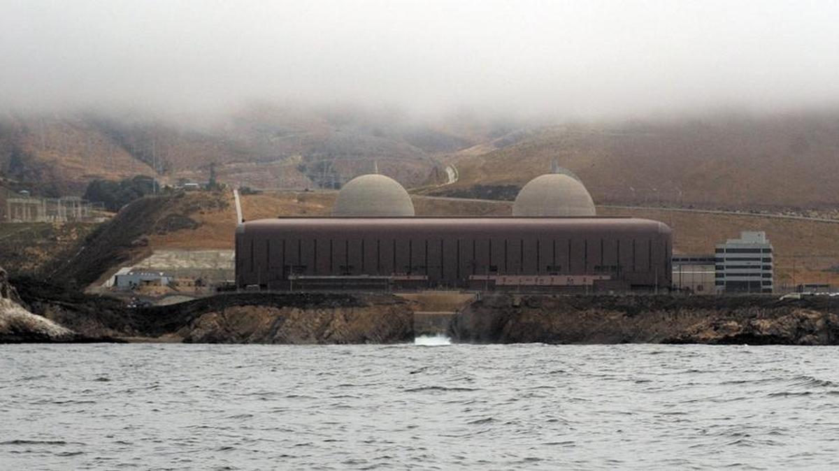 The view of Diablo Canyon from a mile out.