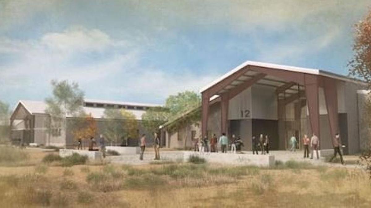 A rendering of a new wine and viticulture center Cal Poly plans to name after Justin Vineyards and Winery and J. Lohr Vineyards, both of which donated $2.5 million to a campaign to build the facility.