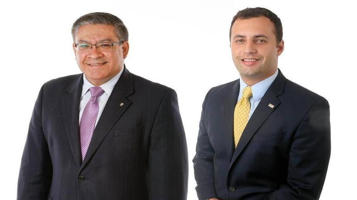 Salud Carbajal and Justin Fareed.