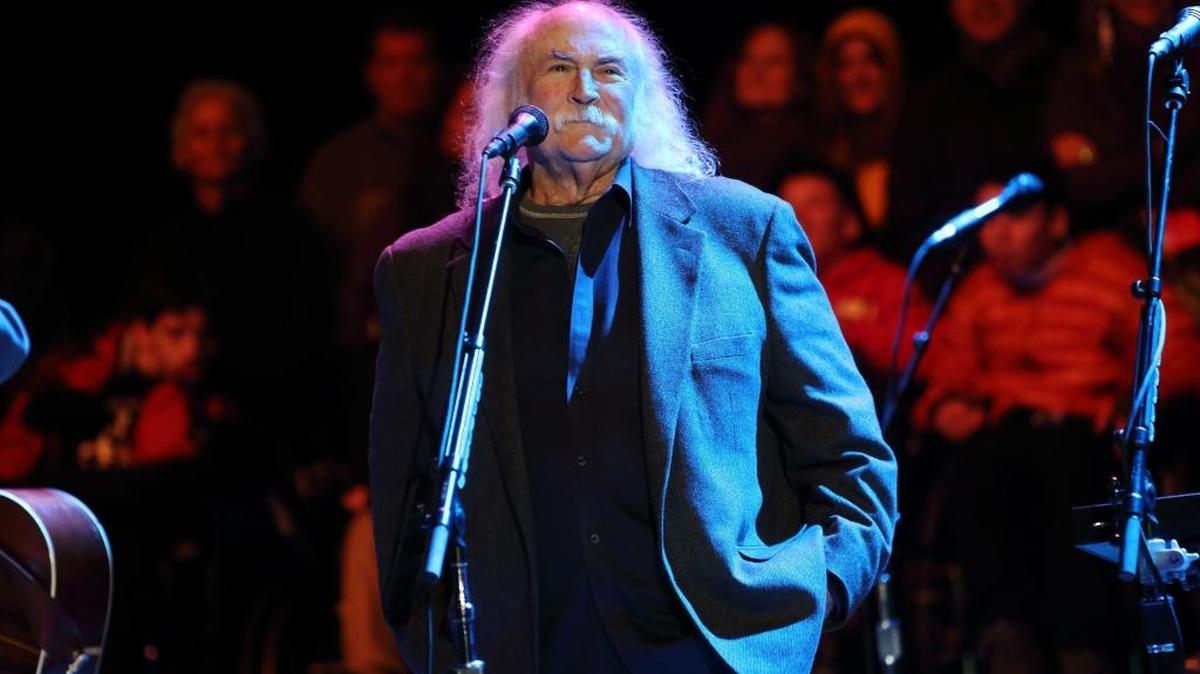 Crosby, Stills, Nash, and Young (David Crosby pictured) performs on day 2 of the 2013 Bridge School Benefit at Shoreline Amphitheatre on Sunday October 27, 2013 in Mountain View.