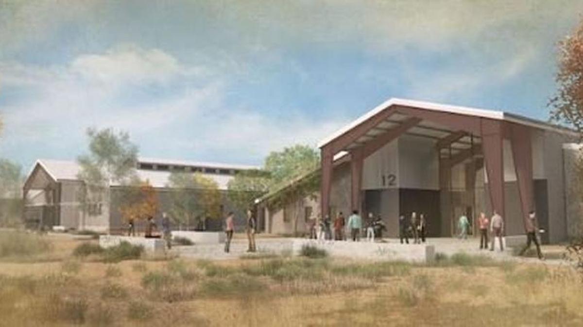A rendering of a new wine and viticulture center Cal Poly plans to name after Justin Vineyards and Winery and J. Lohr Vineyards, both of which donated $2.5 million to a campaign to build the facility.