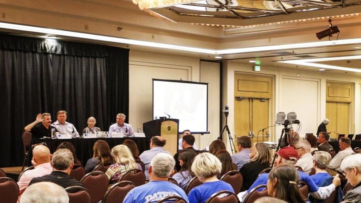 PG&E in July held a public information meeting at Embassy Suites in San Luis Obispo presenting information about the 2025 Diablo Canyon closure, addressing questions and taking public comment.