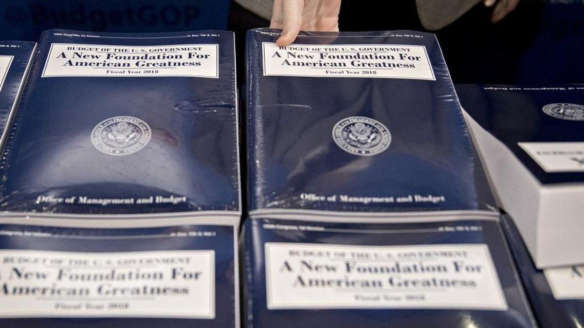 A copy of U.S. President Donald Trump's fiscal 2018 budget proposal. Funding for Medicaid would be cut by more than $800 billion over 10 years.