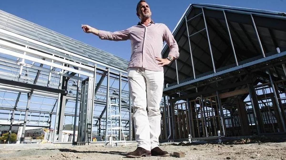 SLO Brewing Co. co-owner Rodney Cegelski gave a site tour in February of The Rock, a new brewing production facility and taproom near the San Luis Obispo County Regional Airport.
