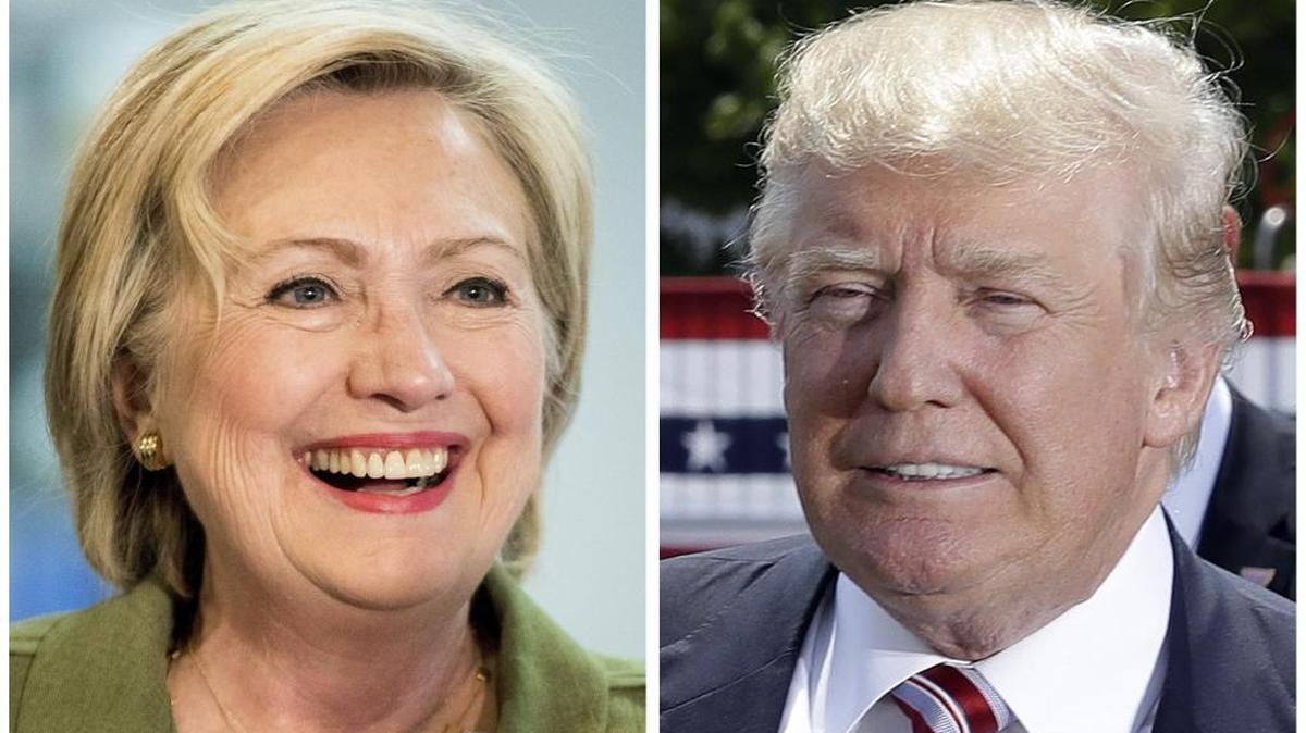 Democratic presidential candidate Hillary Clinton, left, and Republican presidential candidate Donald Trump.