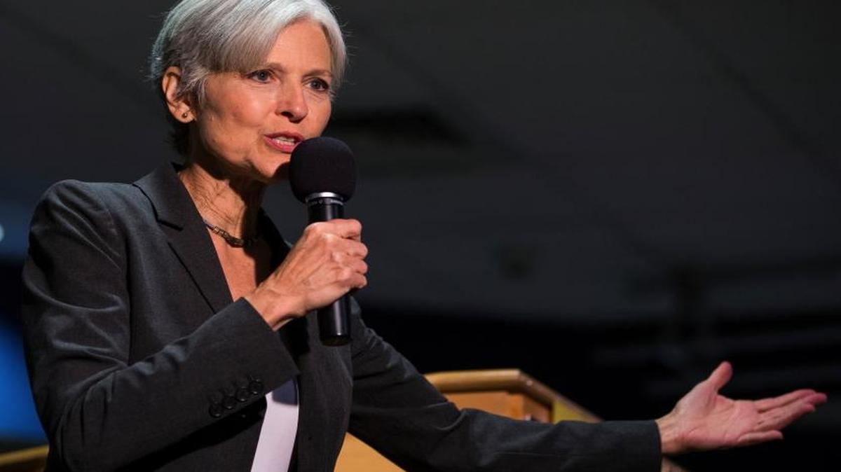 Green Party presidential candidate Jill Stein delivers remarks at Wilkes University in Wilkes-Barre, Pa., in September.