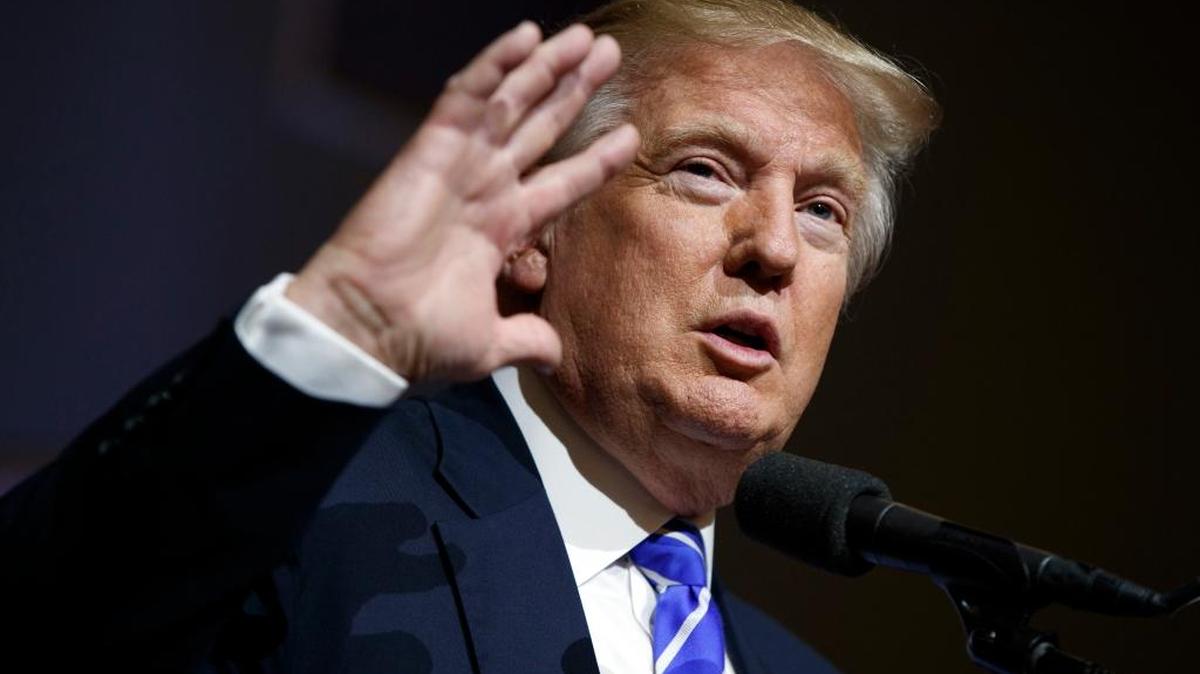 Republican presidential candidate Donald Trump speaks during a campaign rally Aug. 10 in Abingdon, Va.
