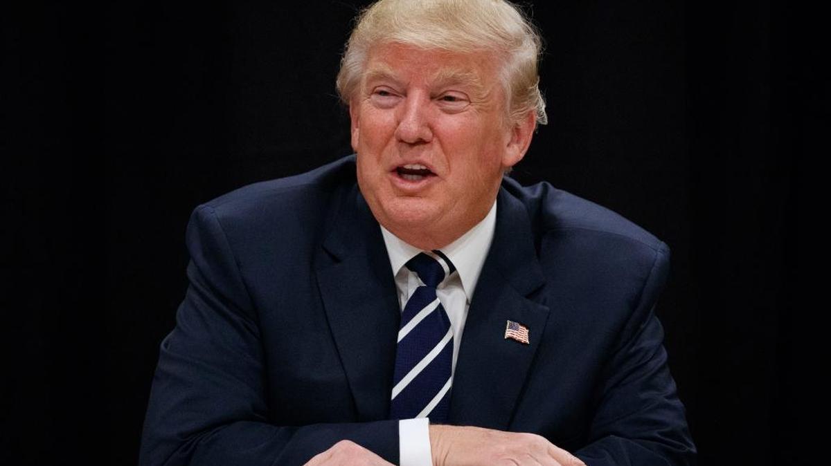 Donald Trump speaks during a meeting with community leaders and addiction specialists Friday in Manchester, N.H.