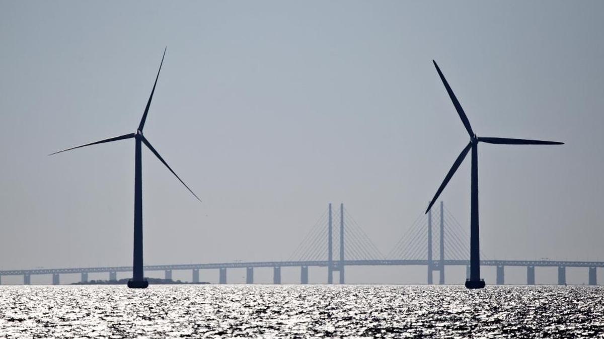 Offshore wind turbines run by Amagerstrand in Copenhagen, seen here in a 2013 photo, are among 4,000 now operating in European waters.