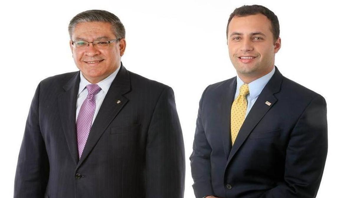 Salud Carbajal and Justin Fareed.