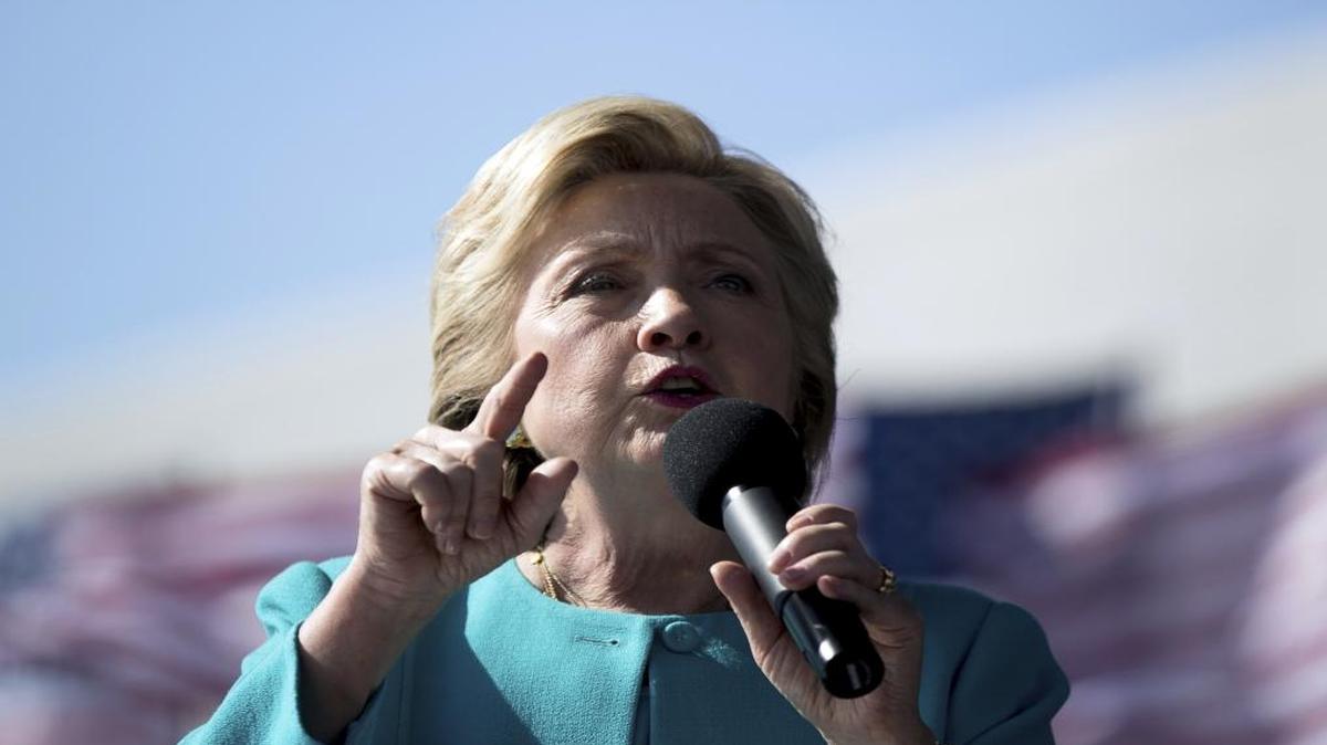 Democratic presidential candidate Hillary Clinton.