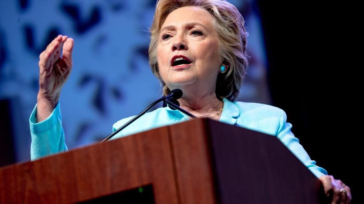Democratic presidential candidate Hillary Clinton speaks at the 2016 National Association of Black Journalists’ and National Association of Hispanic Journalists’ Hall of Fame Luncheon at Marriott Wardman Park in Washington on Aug. 5.