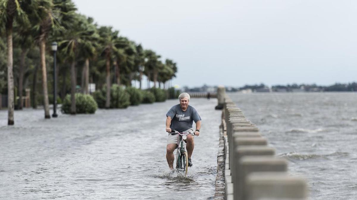 The Battery area after Hurricane Matthew in Charleston, S.C., Oct. 8, 2016. As companies around the world grow concerned about the risks of climate change, they have started looking for clarity on how warming might disrupt their operations in the future.
