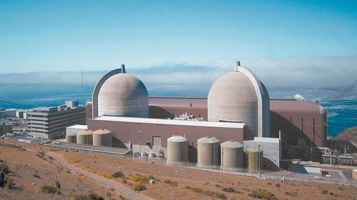 The double-domed of Diablo Canyon Nuclear Power plant.