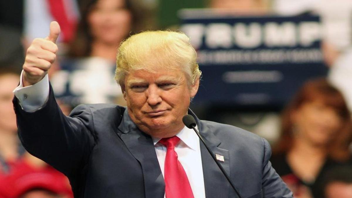 Republican presidential candidate Donald Trump speaks during a campaign rally at the Pensacola Bay Center in Pensacola, Fla., on Wednesday, Jan. 13.