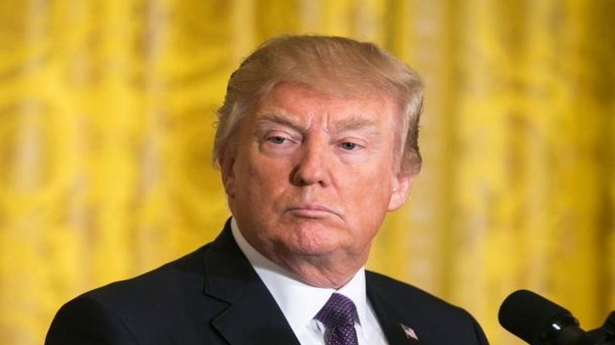 President Donald Trump speaks in the White House in Washington, D.C., on April 12, 2017.