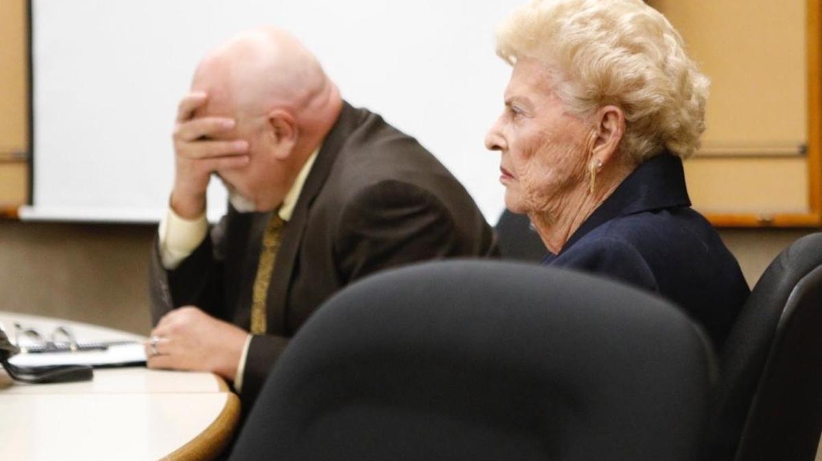 Edith “Edie” Knight was found guilty of misdemeanor electioneering at a polling place and fined $500 in San Luis Obispo Superior Court.