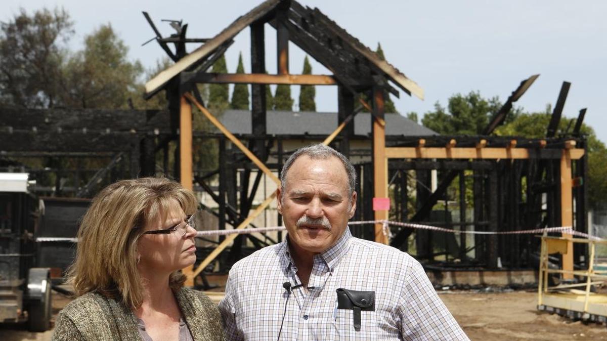 Nipomo housing under construction intended for farm workers was struck by an arsonist destroying one and damaging another.