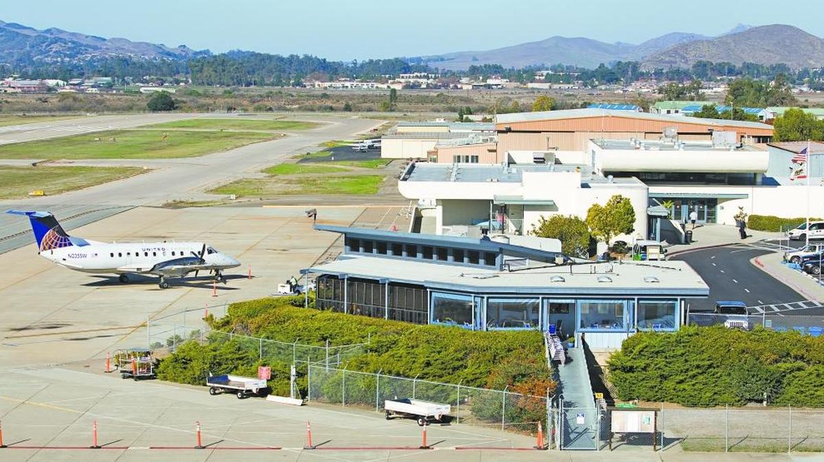 TheSan Luis Obispo Regional Airport is seen in this photograph from Nov. 24, 2014.