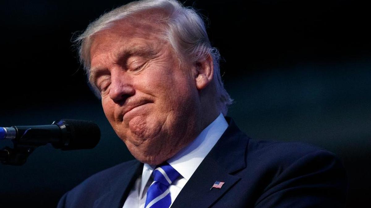 Republican presidential candidate Donald Trump speaks during a campaign rally at the BB&T Center on Aug. 10 in Sunrise, Fla.