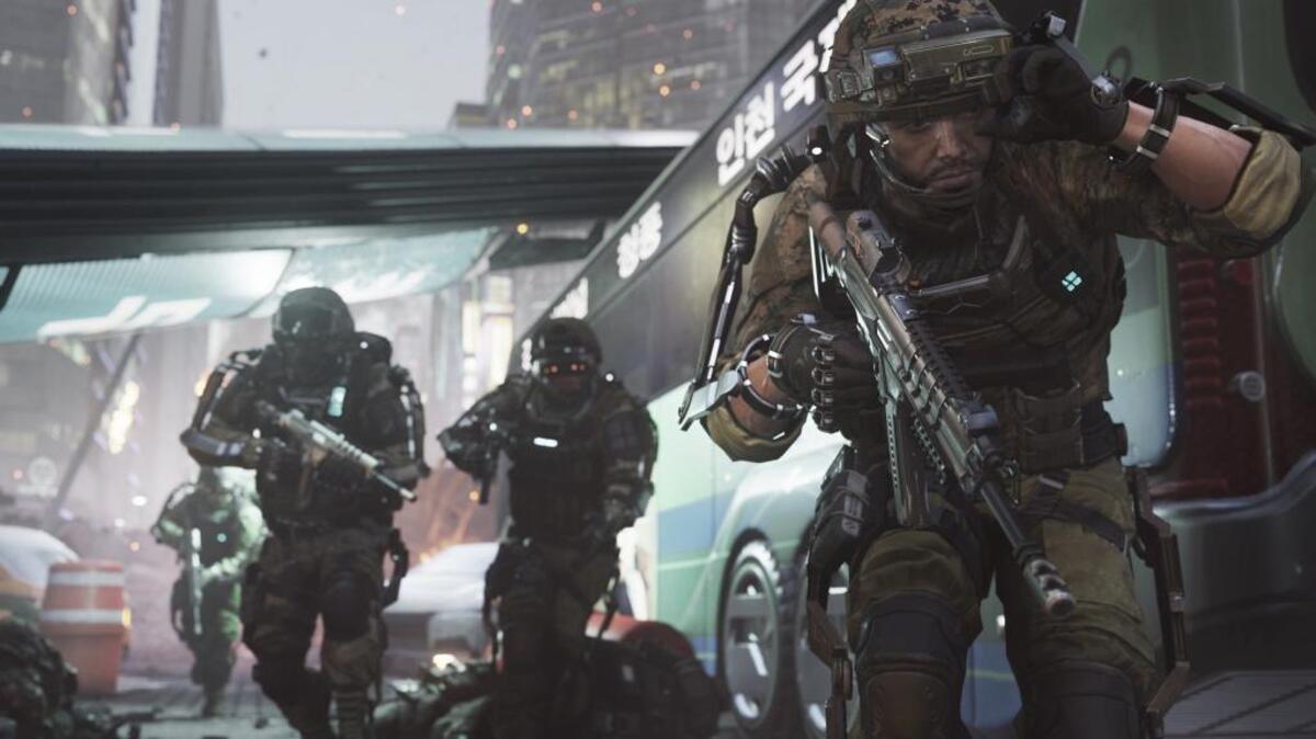 This photo courtesy of Activision shows a scene from the video game, Call of Duty: Advanced Warfare."