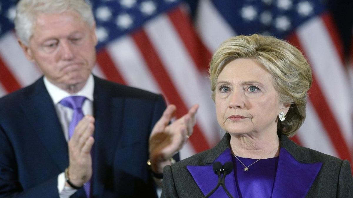 Presidential candidate Hillary Clinton delivers her concession speech on Wednesday, Nov. 9, 2016 from the New Yorker Hotel’s Grand Ballroom in New York City, N.Y.