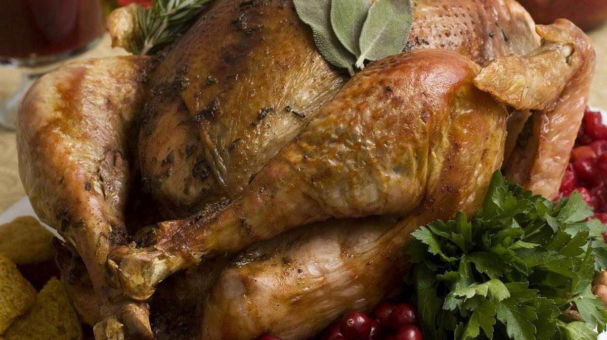 A Thanksgiving turkey.