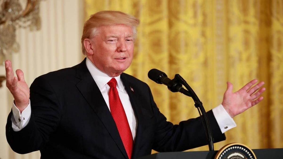 President Donald Trump speaks at the White House in Washington, D.C., on May 18, 2017.