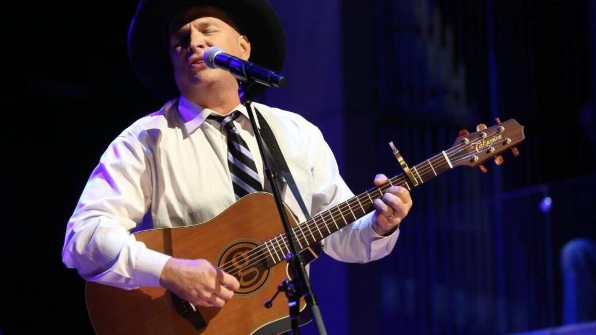 In this Oct. 25, 2015 file photo, Garth Brooks performs at The Country Music Hall of Fame 2015 Medallion Ceremony at Country Music Hall of Fame and Museum in Nashville, Tenn.