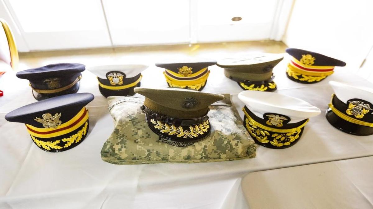 The Vietnam War Veterans Tribute luncheon hosted by the Military Order of the World Wars at the Alex Madonna Expo Center in San Luis Obispo to pay tribute to the Vietnam War vets as well as WWII and Korean War veterans.