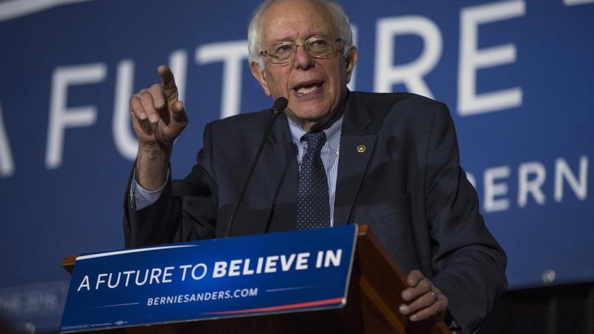 Democratic presidential candidate Sen. Bernie Sanders, I-Vt., speaks during a town hall at the University of South Carolina, on Tuesday, Feb. 16, 2016, in Columbia, S.C.