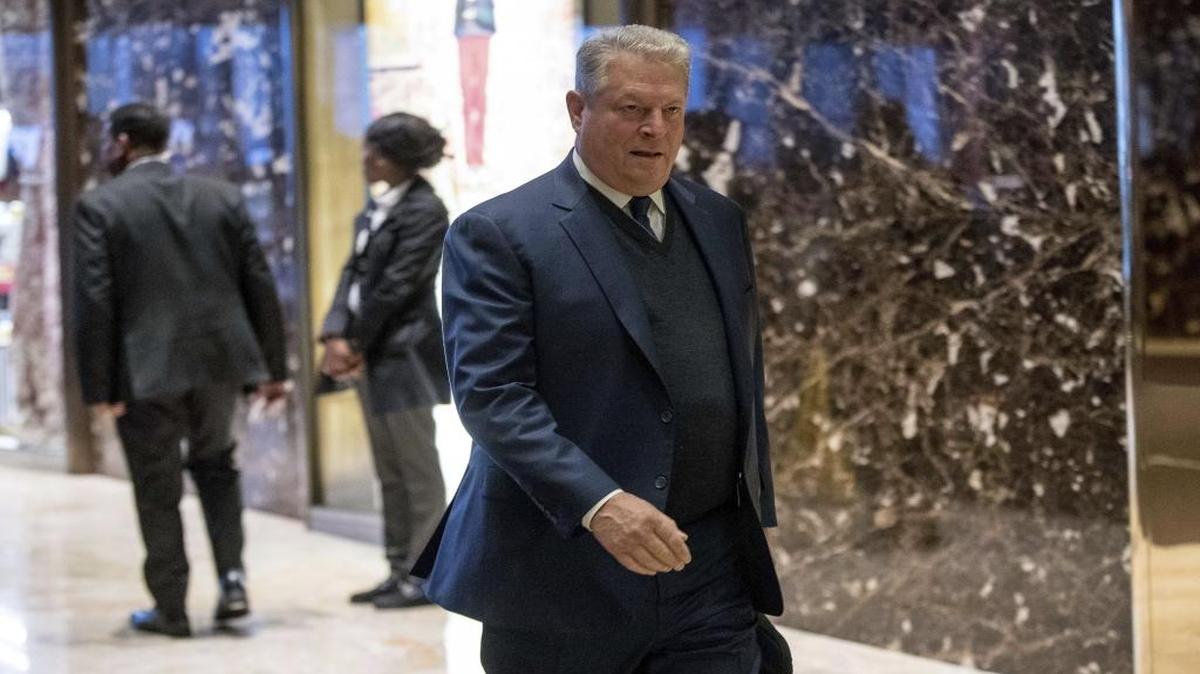 Former Vice President Al Gore arrives at Trump Tower, Monday, Dec. 5, 2016, in New York.