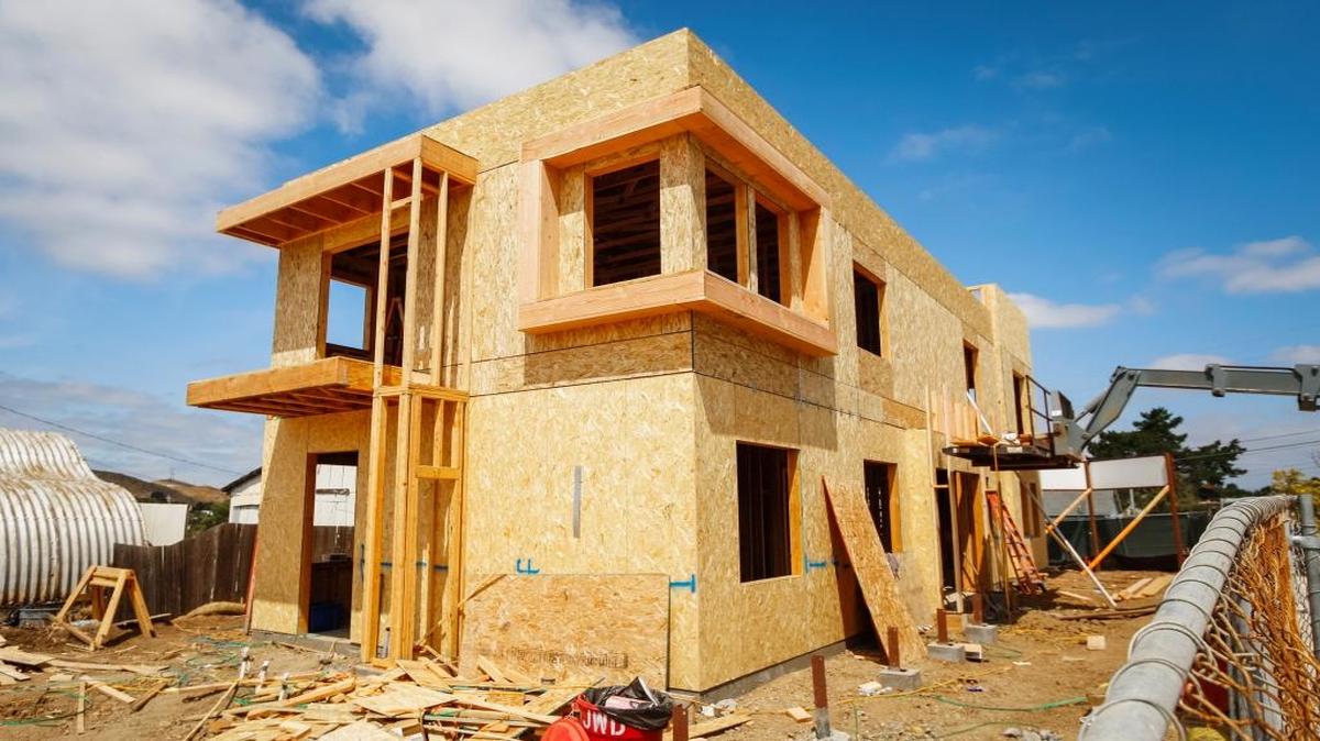 This is one of two sites where the Housing Authority of the city of SLO is building a total of 20-units of housing on Humbert Ave. in San Luis Oibspo. Ten of those units will be for homeless vets with the rest for affordable housing.