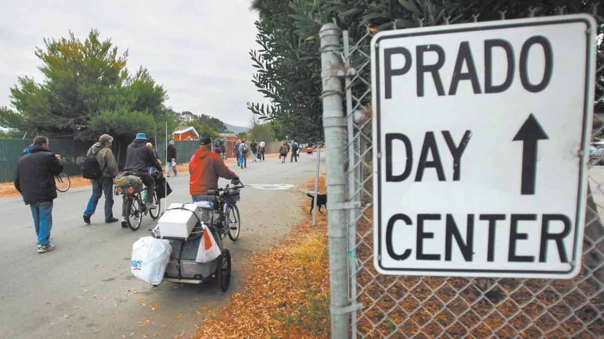 A sign leading to Prado Day Center.
