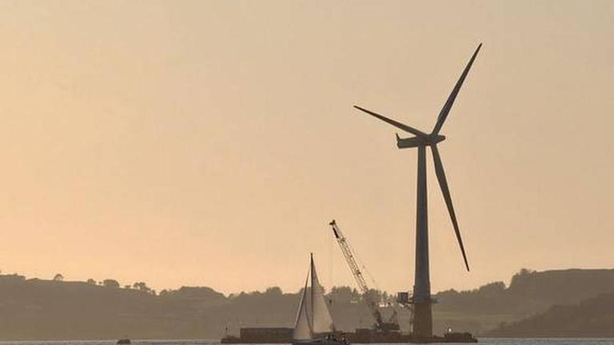 Floating offshore wind turbines have been in development since the mid-2000s. This turbine was installed in 2009 in Norway. The Navy may oppose fields of floating turbines off the California coast.