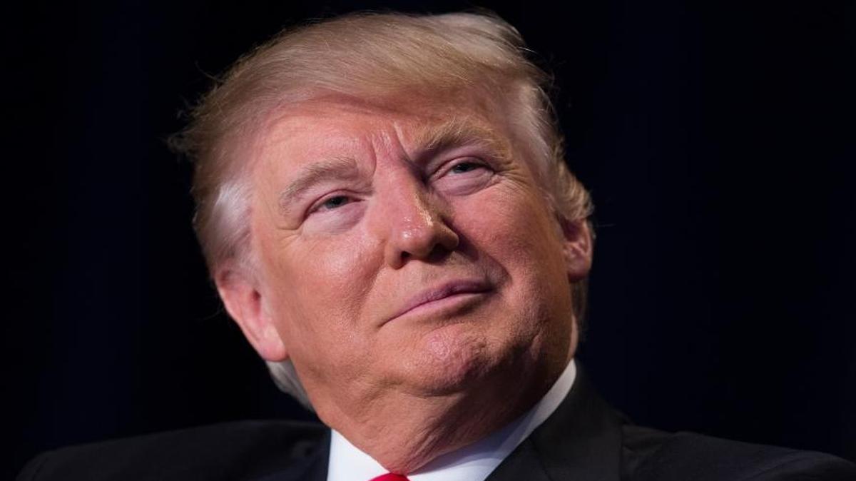 President Donald Trump listens as he is introduced during the National Prayer Breakfast in Washington on Feb. 2, 2017.