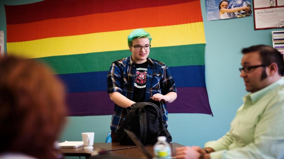 AJ Jackson, who is anatomically female but planning to take hormones as part of a transition, attends Green Mountain Union High School in Chester, Vt.