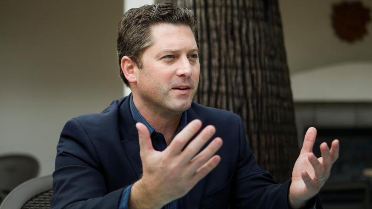 Jordan Cunningham in a 2018 photo. The assemblyman’s attendance at a conference in Hawaii is drawing criticism.